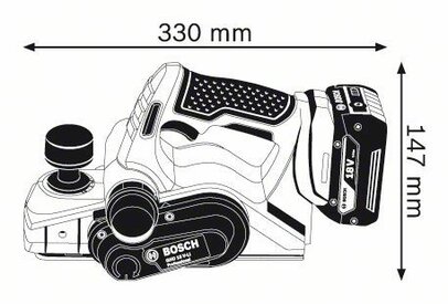 Akumulátorový hoblík Bosch GHO 18 V-LI Professional