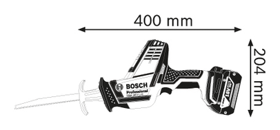 Chvostová píla Bosch GSA 18 V-LI C 2x4,0 Ah Professional