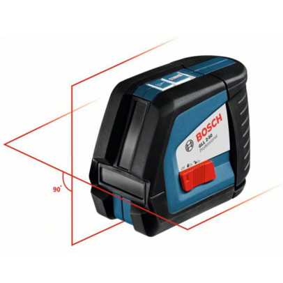 Krížový laser Bosch GLL 2-50 + univerzálny držiak BM 1 + prijímač LR 2 Professional