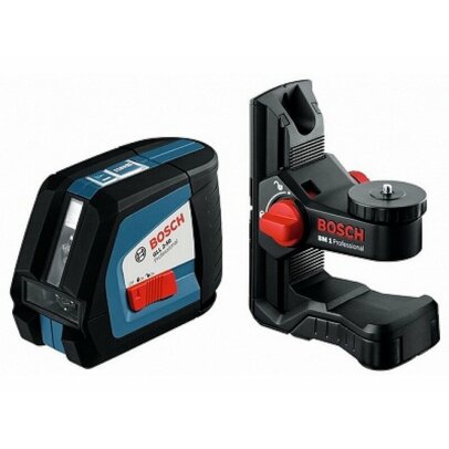 Krížový laser Bosch GLL 2-50 + univerzálny držiak BM 1 Professional