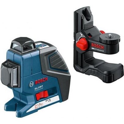 Krížový laser Bosch GLL 2-80 + univerzálny držiak BM 1 Professional