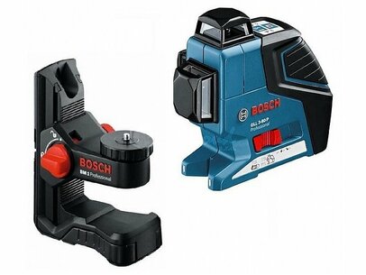 Krížový laser Bosch GLL 3-80 + univerzálny držiak BM 1 Professional