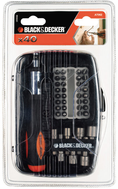 Nástavce na skrutky a matice Black&Decker A7062