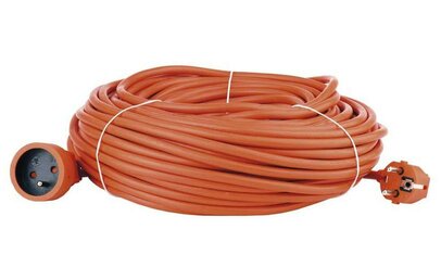 Predlžovací kábel 40m - 1 zásuvka , oranžový